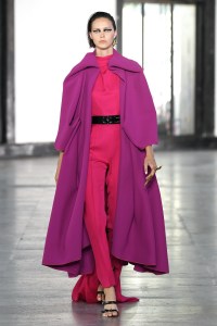 Model on the catwalk