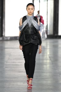 Model on the catwalk