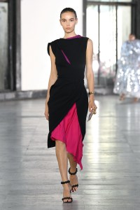 Model on the catwalk