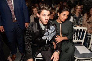 Nick Jonas and Priyankra Chopra front row at Dior
