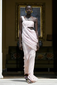 Model on the catwalk