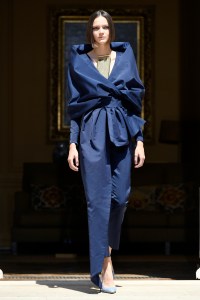 Model on the catwalk