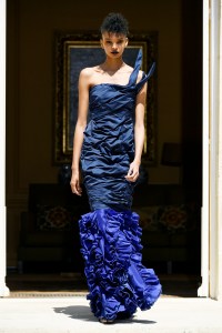 Model on the catwalk