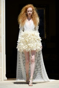 Model on the catwalk