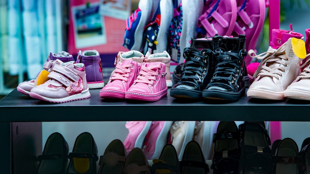 spending on shoes for back to school is up per family