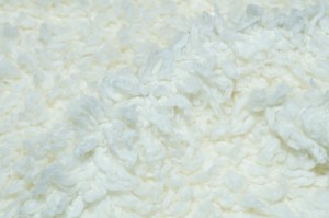 An organic wool and polyamide blend with the effect of shearling from Jackytex.