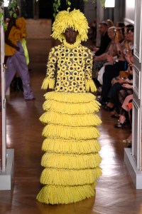 Model on the catwalk