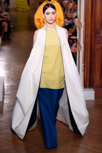 Model on the catwalk