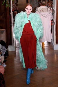 Model on the catwalk