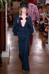 Model on the catwalk