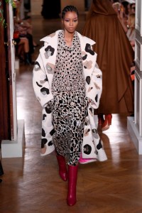 Model on the catwalk