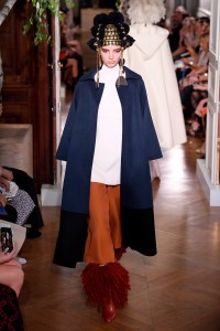 Model on the catwalk