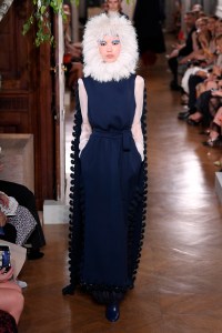 Model on the catwalk