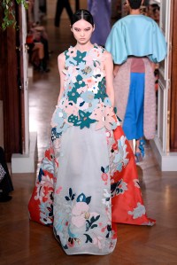 Model on the catwalk