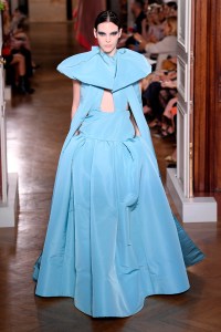 Model on the catwalk