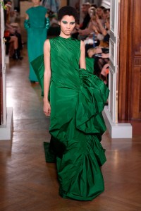 Model on the catwalk
