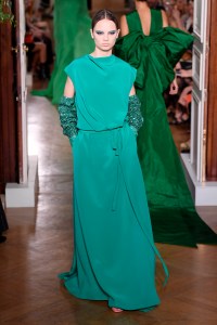 Model on the catwalk