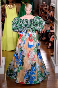 Model on the catwalk