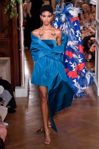 Model on the catwalk
