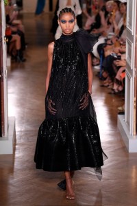 Model on the catwalk