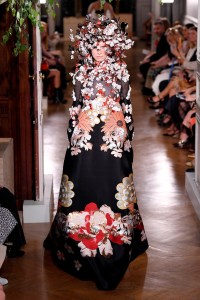Model on the catwalk