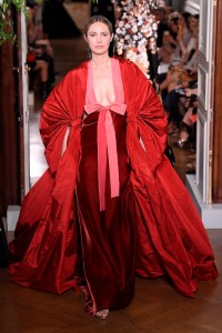 Model on the catwalk