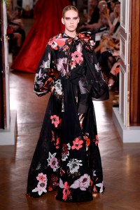 Model on the catwalk