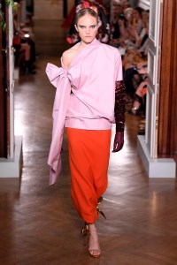 Model on the catwalk