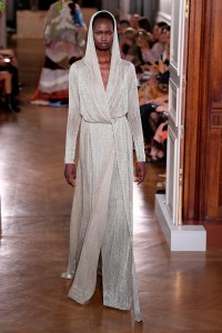 Model on the catwalk