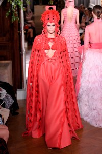 Model on the catwalk