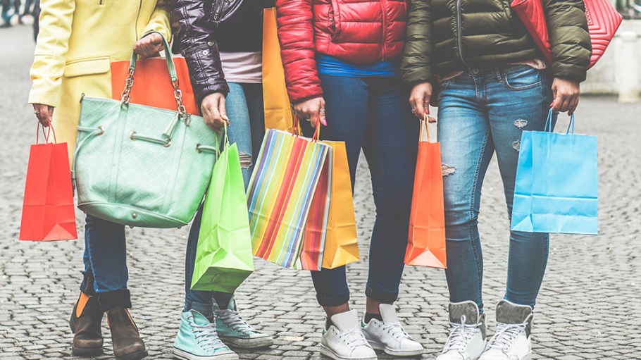 women shopping bags