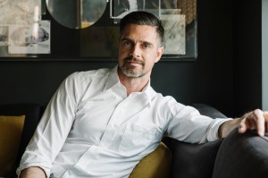 Andre Mellone in his apartment.