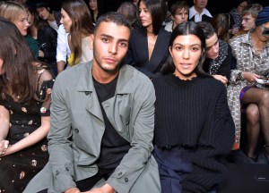 Younes Bendjima and Kourtney KardashianHaider Ackermann show, Front Row, Spring Summer 2018, Paris Fashion Week, France - 30 Sep 2017