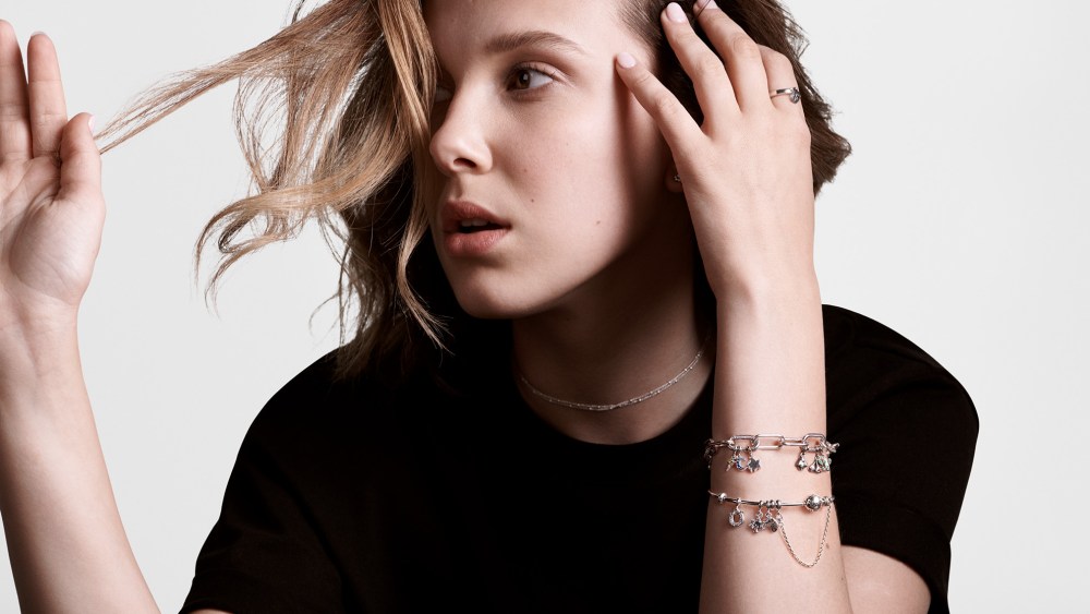 Millie Bobby Brown in Pandora jewelry.