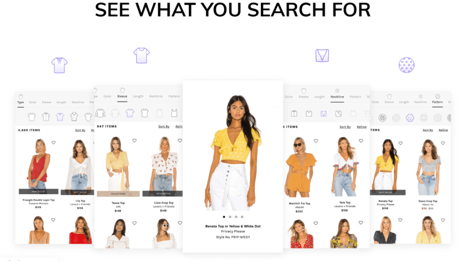 revolve donde visual search