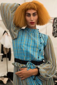 Model backstageStine Goya show, Backstage, Spring Summer 2020, Copenhagen Fashion Week, Denmark - 08 Aug 2019