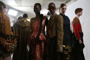Backstage at Dries Van Noten RTW Spring 2020