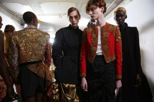 Backstage at Dries Van Noten RTW Spring 2020