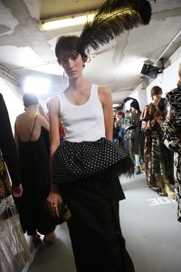 Backstage at Dries Van Noten RTW Spring 2020