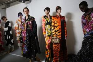 Backstage at Dries Van Noten RTW Spring 2020