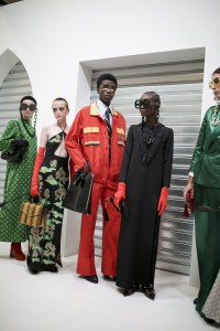 Backstage at Gucci RTW Spring 2020