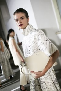 Backstage at Jil Sander RTW Spring 2020