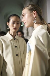 Backstage at Jil Sander RTW Spring 2020