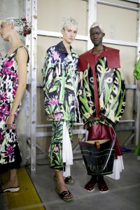 Backstage at Marni RTW Spring 2020