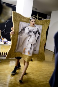 Backstage at Moschino RTW Spring 2020