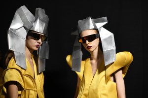 Backstage at Rick Owens RTW Spring 2020