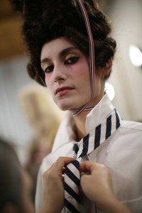 Backstage at Thom Browne RTW Spring 2020