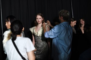 Backstage at Y/Project RTW Spring 2020