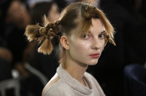 Backstage at Yohji Yamamoto RTW Spring 2020