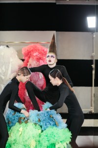 Backstage at Tomo Koizumi RTW Spring 2020